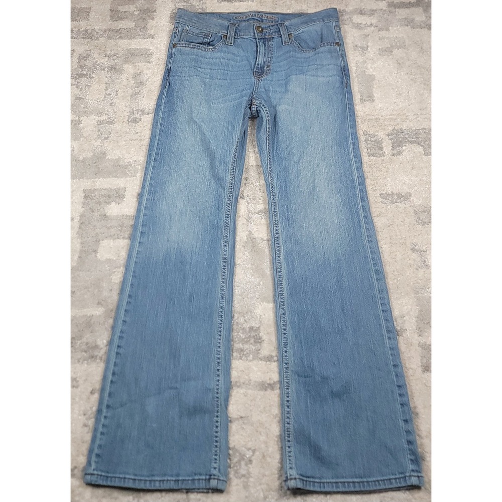 Cody James Men's Straight Relaxed Fit Logo Blue Denim Jeans Sz 30x32